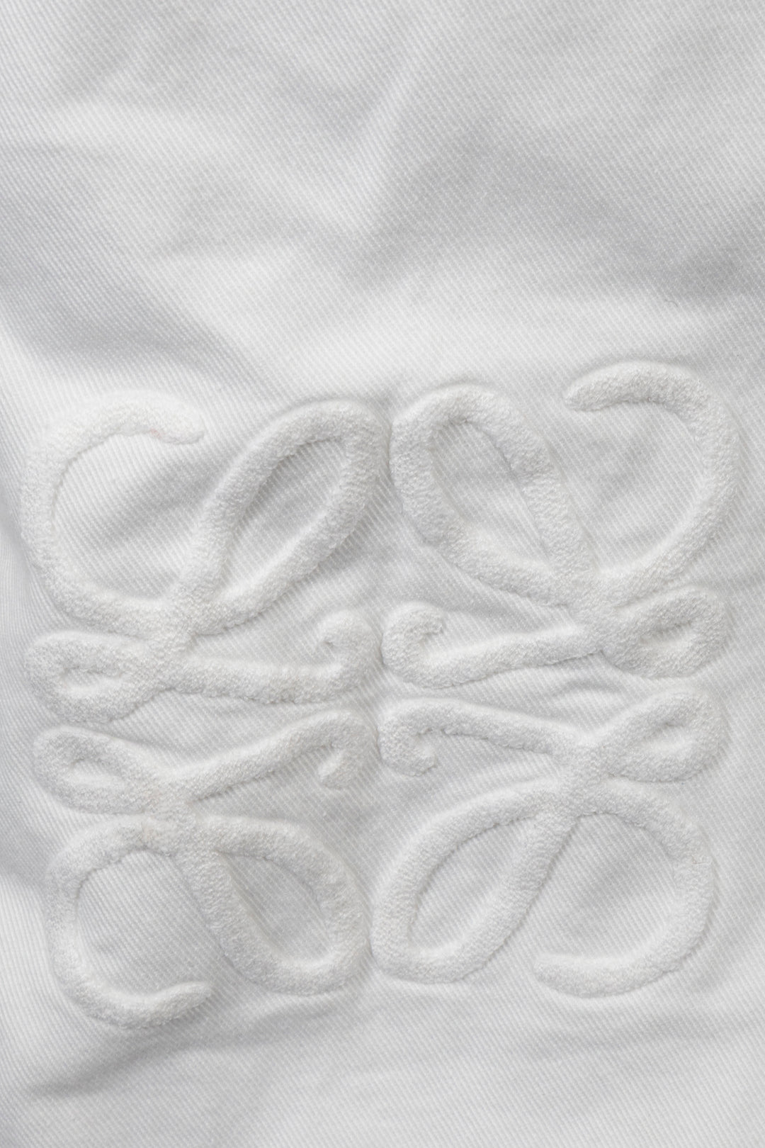 LOEWE High Rise Anagram Jeans White