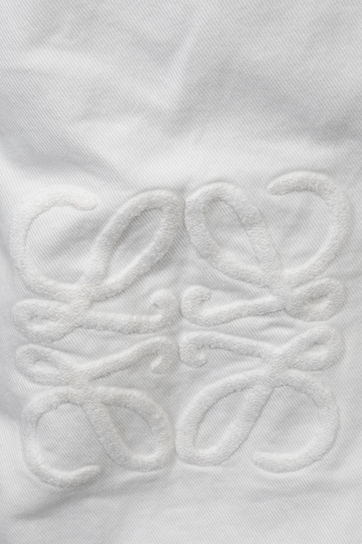 LOEWE High Rise Anagram Jeans White