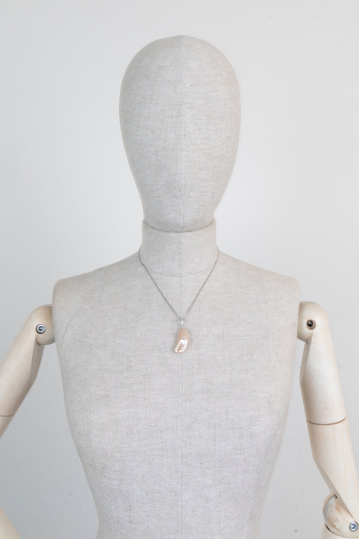 KURZ MOP Diamond Necklace 18k White Gold