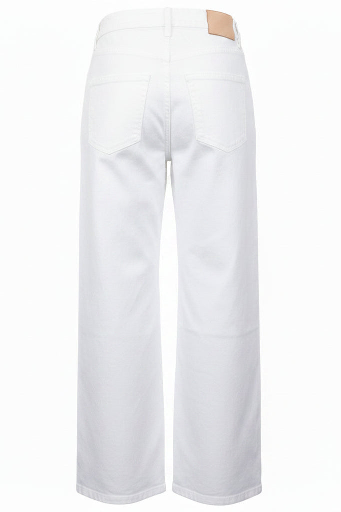LOEWE High Rise Anagram Jeans White