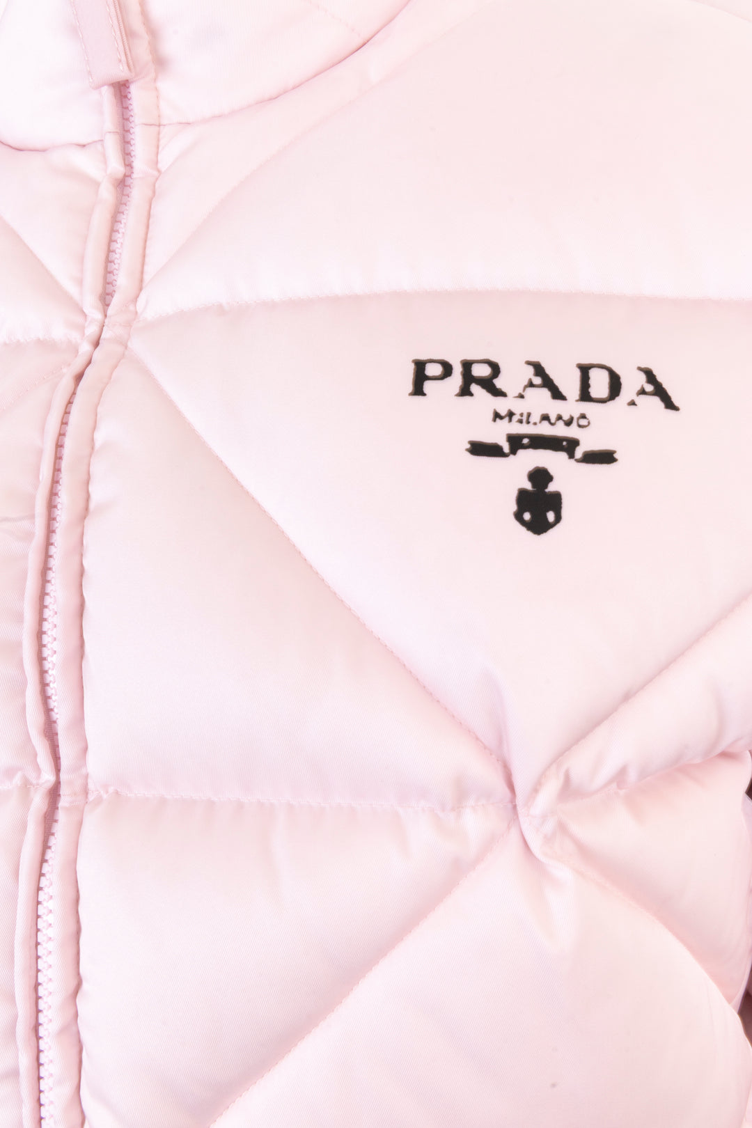 PRADA Diamond Stitch Cropped Puffer Jacket