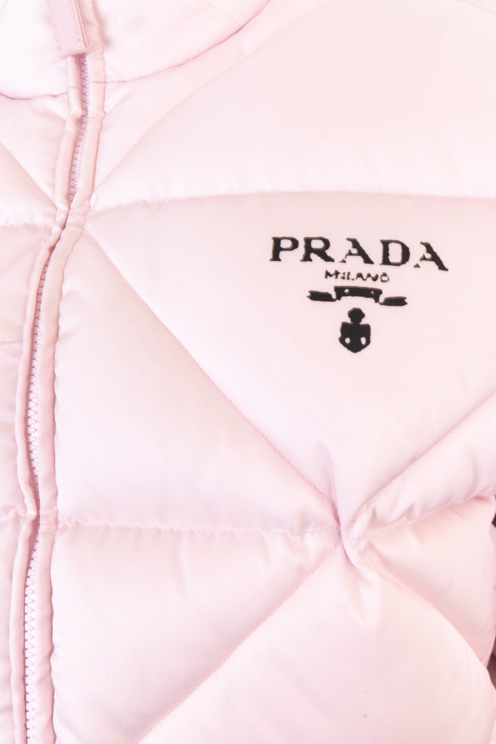 PRADA Diamond Stitch Cropped Puffer Jacket