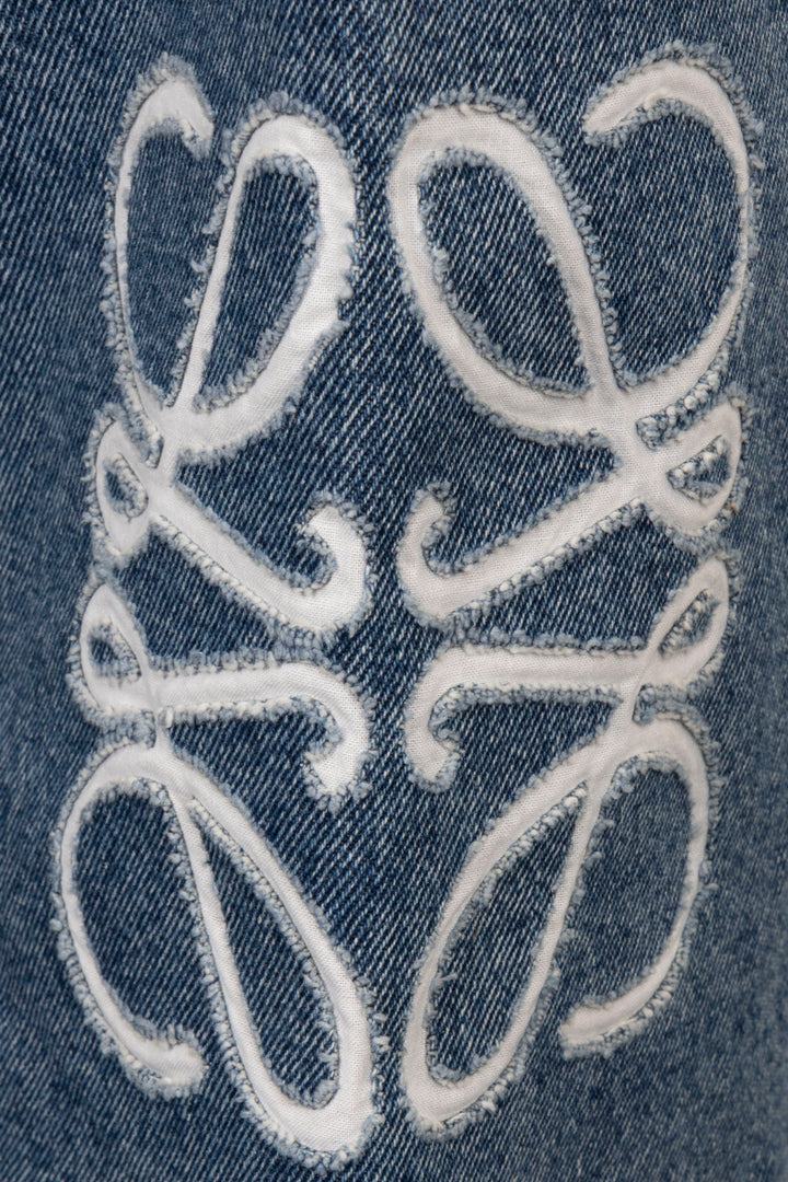 Jean LOEWE Anagram taille haute bleu