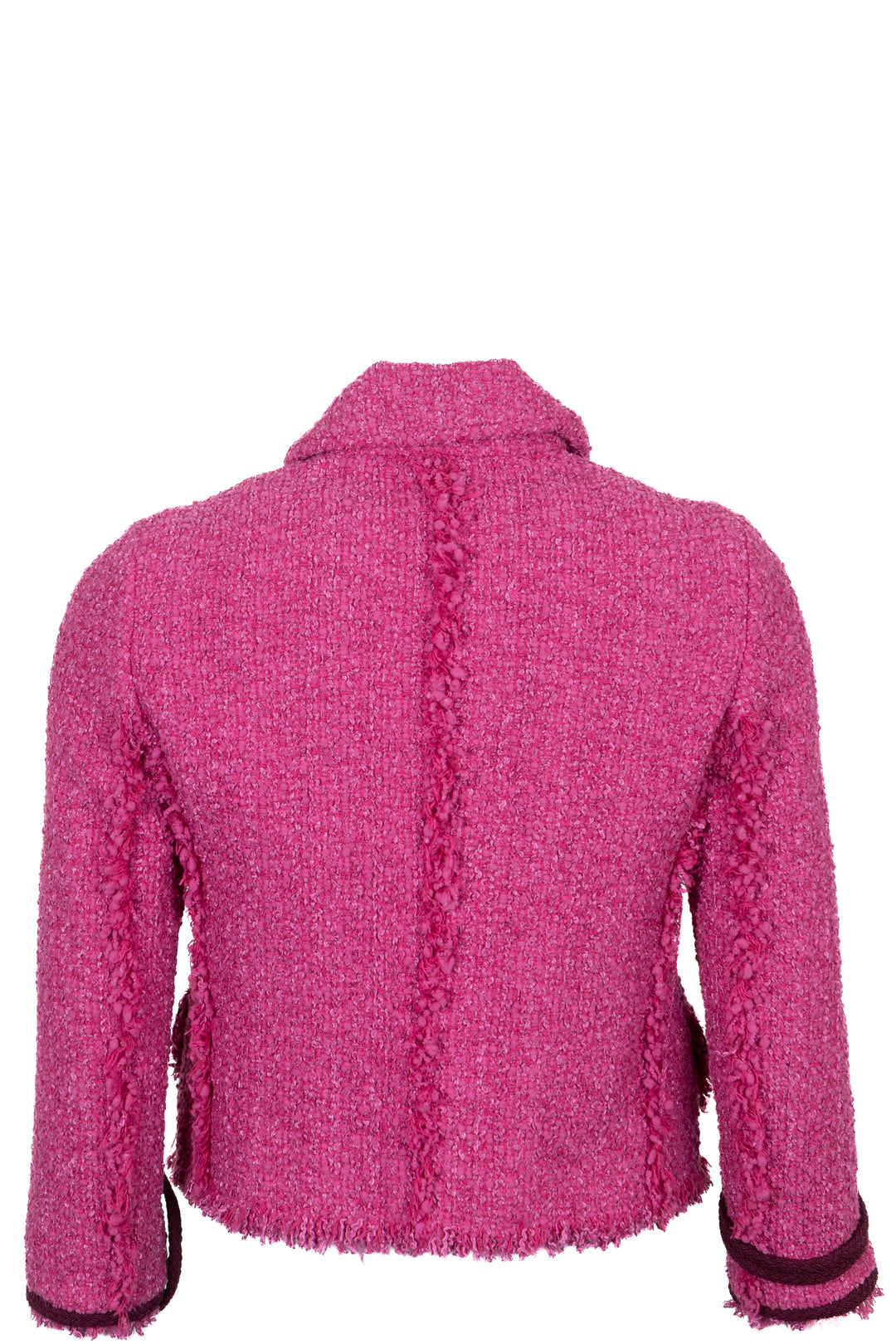 GUCCI Tiger Buttons Jacket Tweed Pink