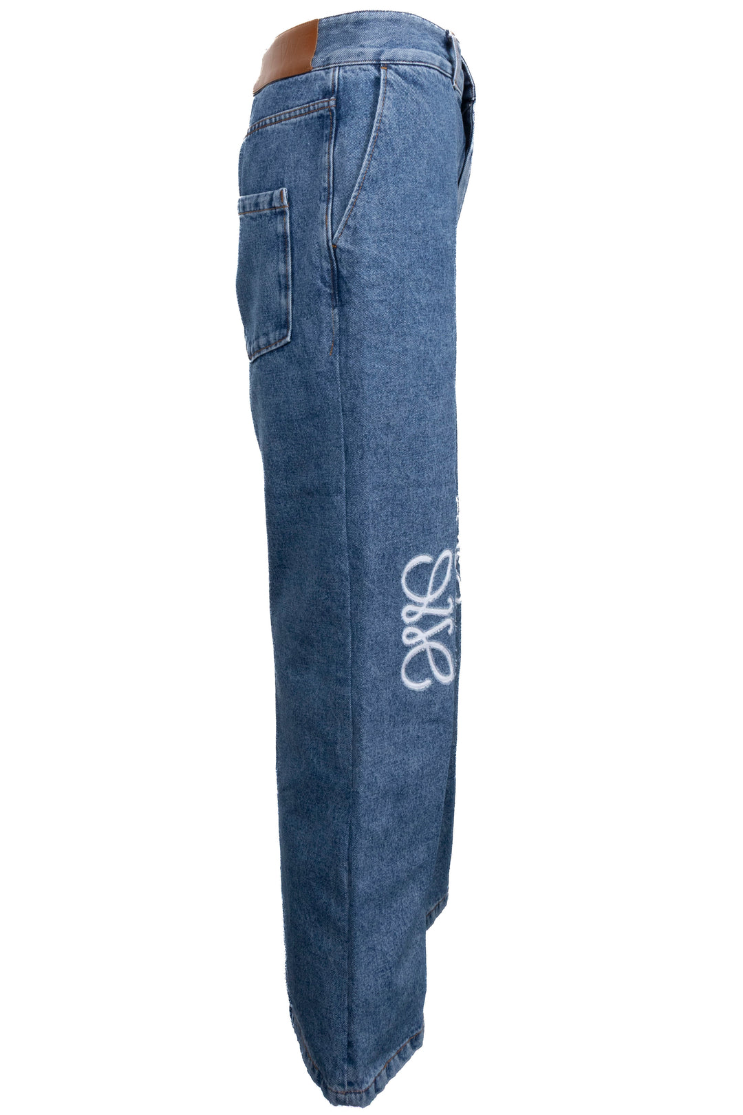 Jean LOEWE Anagram taille haute bleu