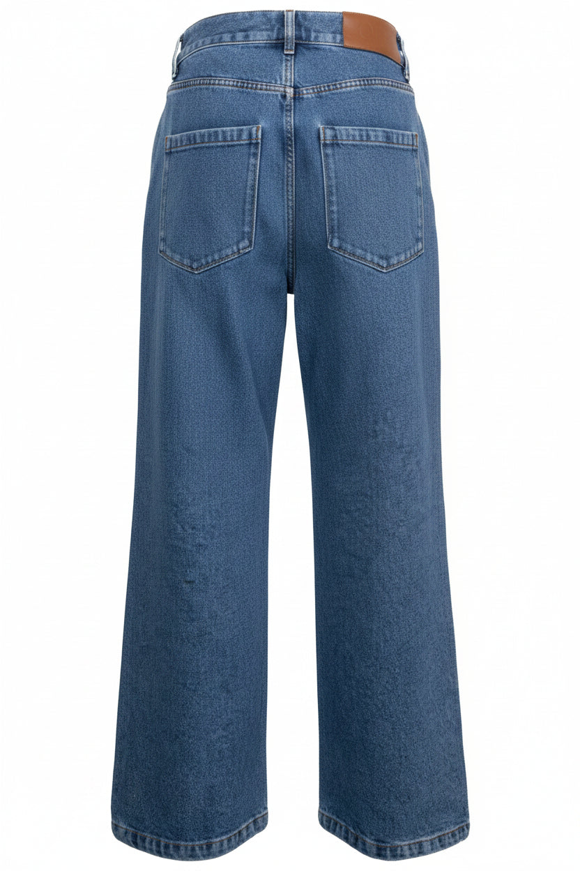 Jean LOEWE Anagram taille haute bleu