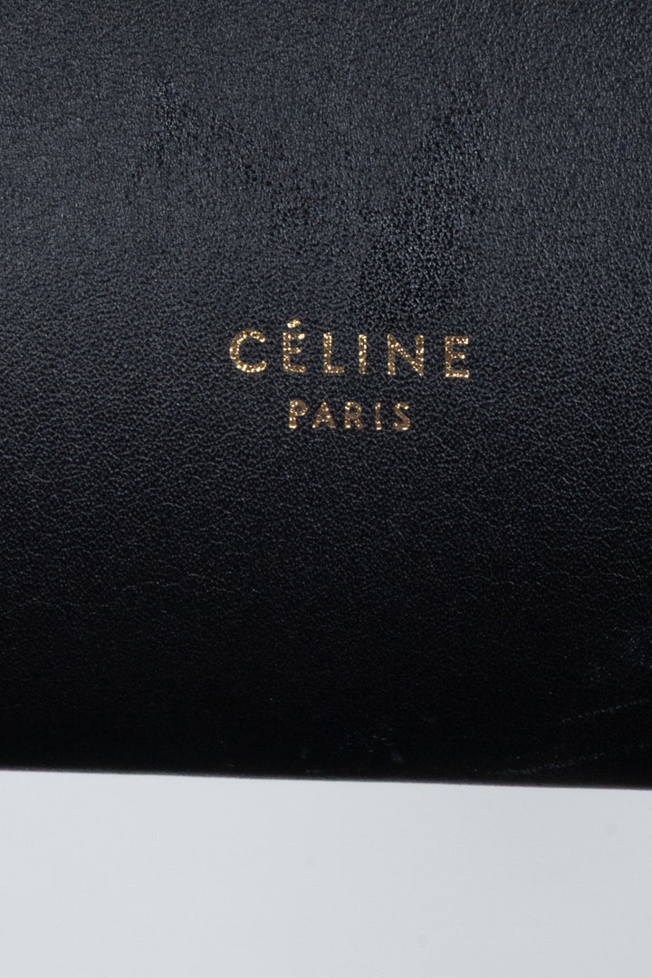 Sac ceinture CELINE Mini crème noir