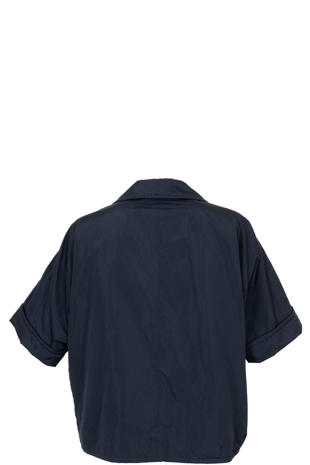 BRUNELLO CUCINELLI Double Breasted Quarter Sleeve Jacket Navy