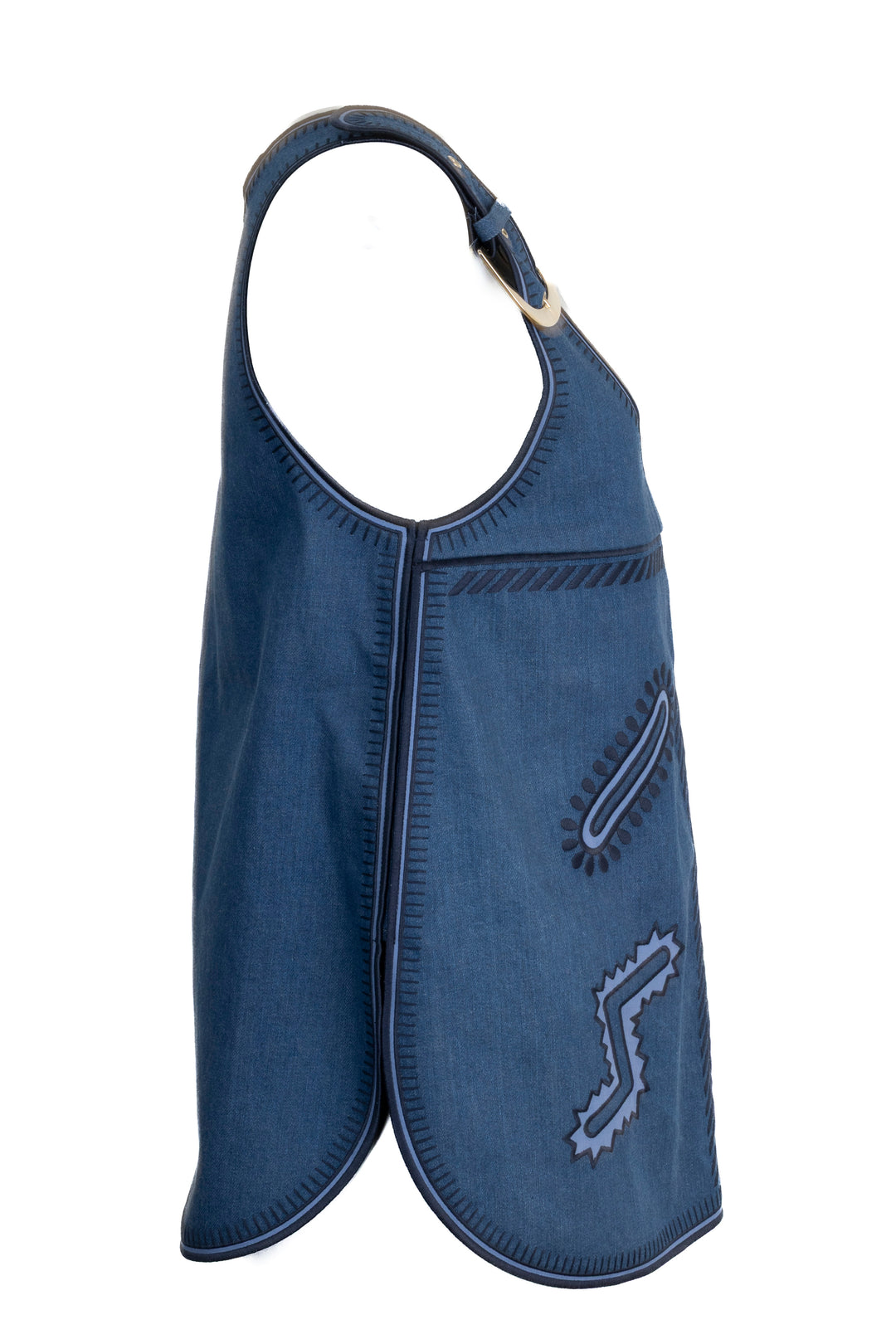 STELLA MCCARTNEY Buckled Denim Top