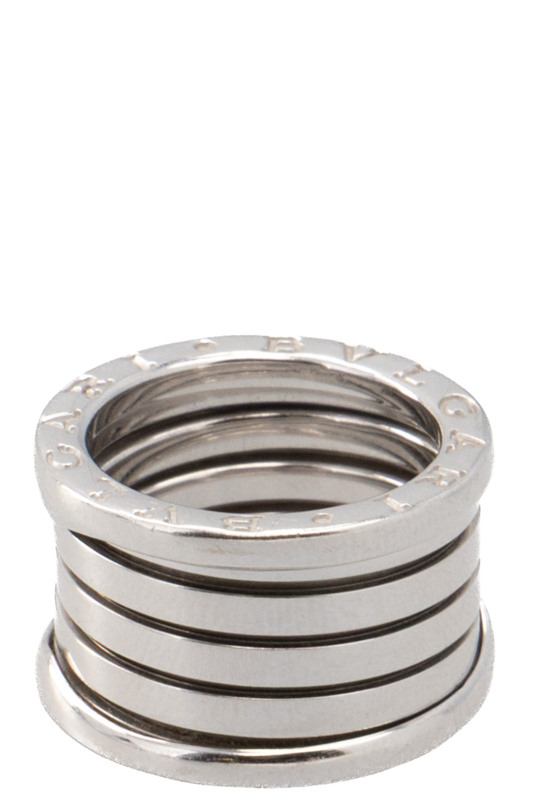 BVLGARI B.Zero 4 Band Ring White Gold