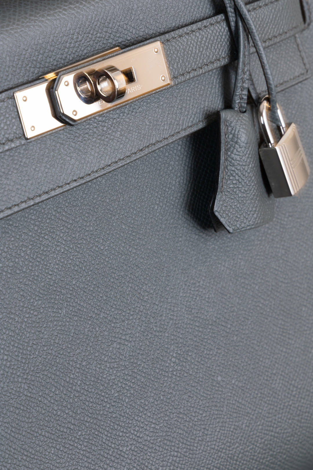 HERMÈS Kelly Sellier 28 Epsom Bleu Orage