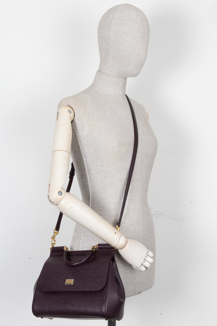 DOLCE&GABBAN Sicily Bag Burgundy