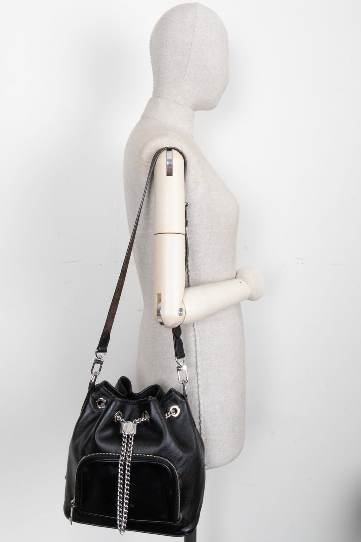 LOUIS VUITTON No Way Vibe Bag Leather Black