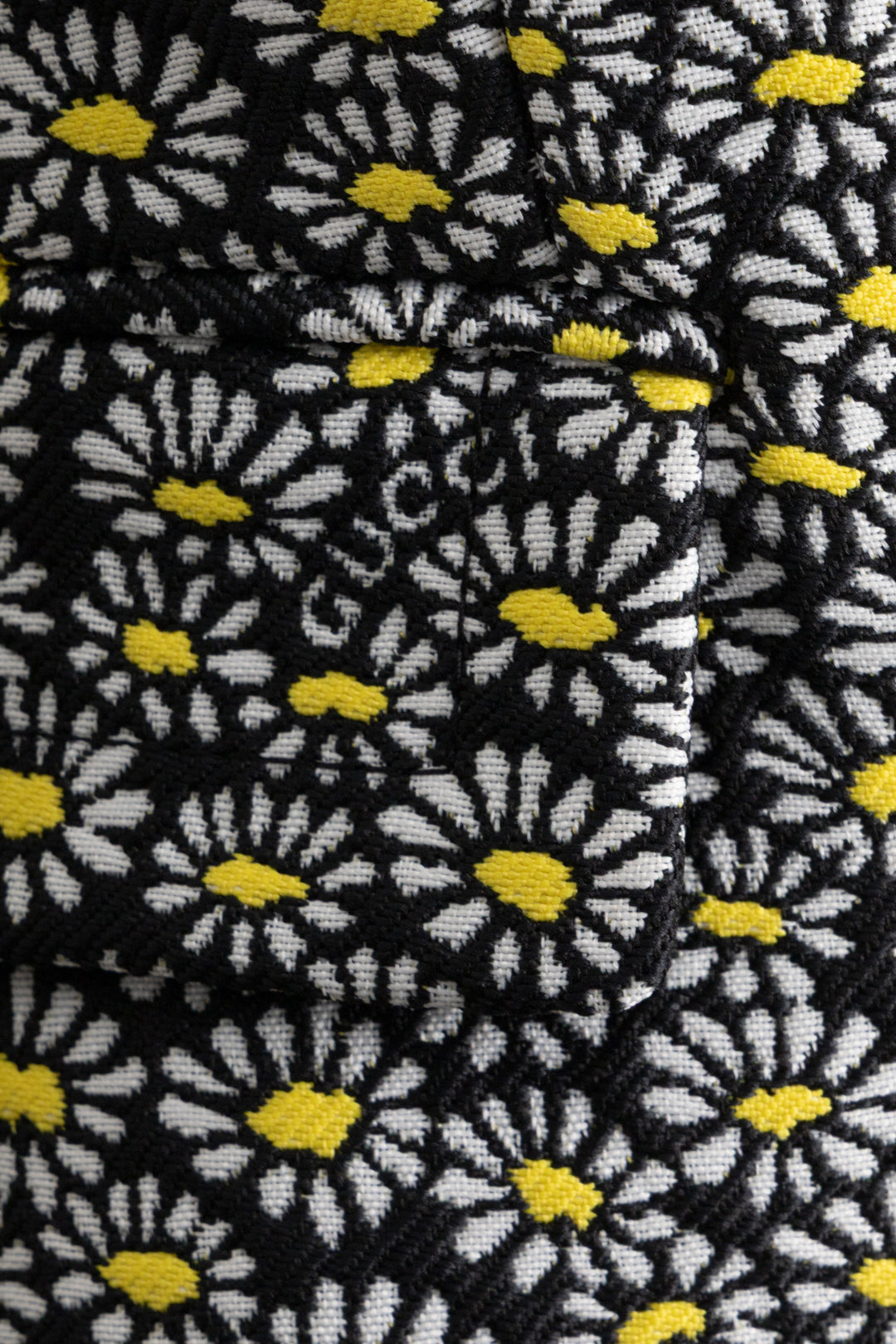 GUCCI Chamomille Double Breasted Jacket Yellow Black