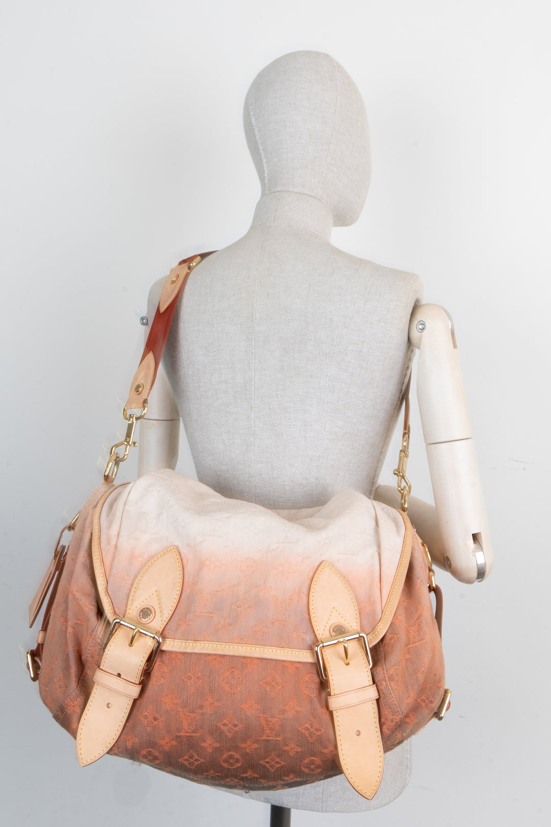 Sac Sunrise LOUIS VUITTON Denim Pêche