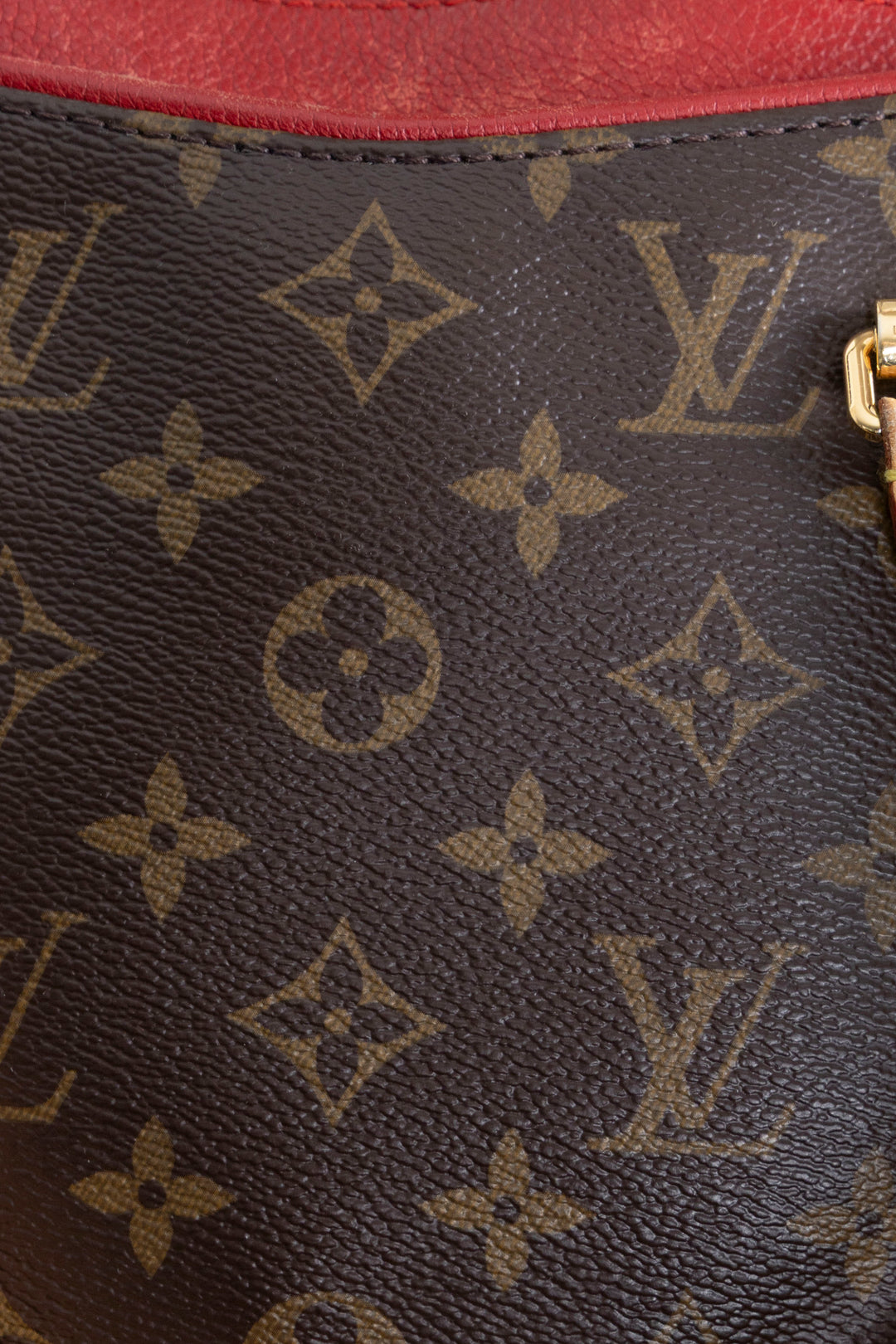 LOUIS VUITTON Pallas Tote MM MNG Red