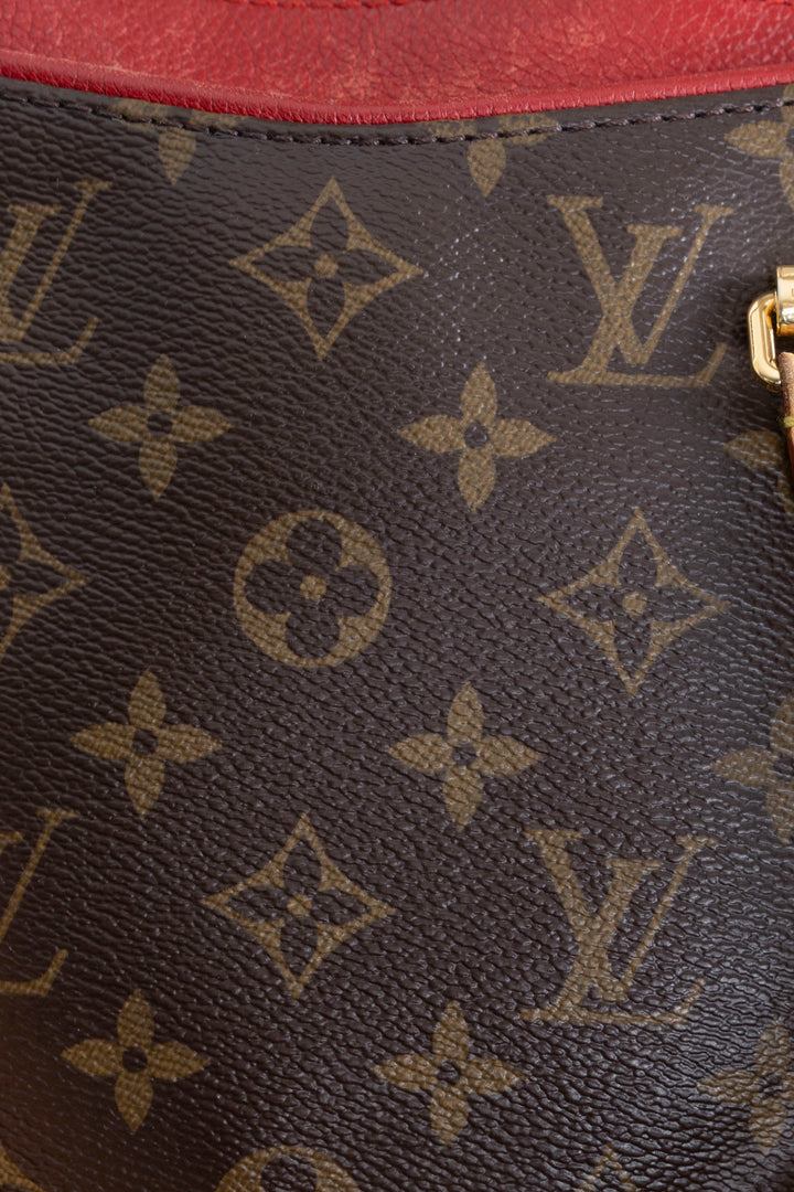 LOUIS VUITTON Pallas Tote MM MNG Red