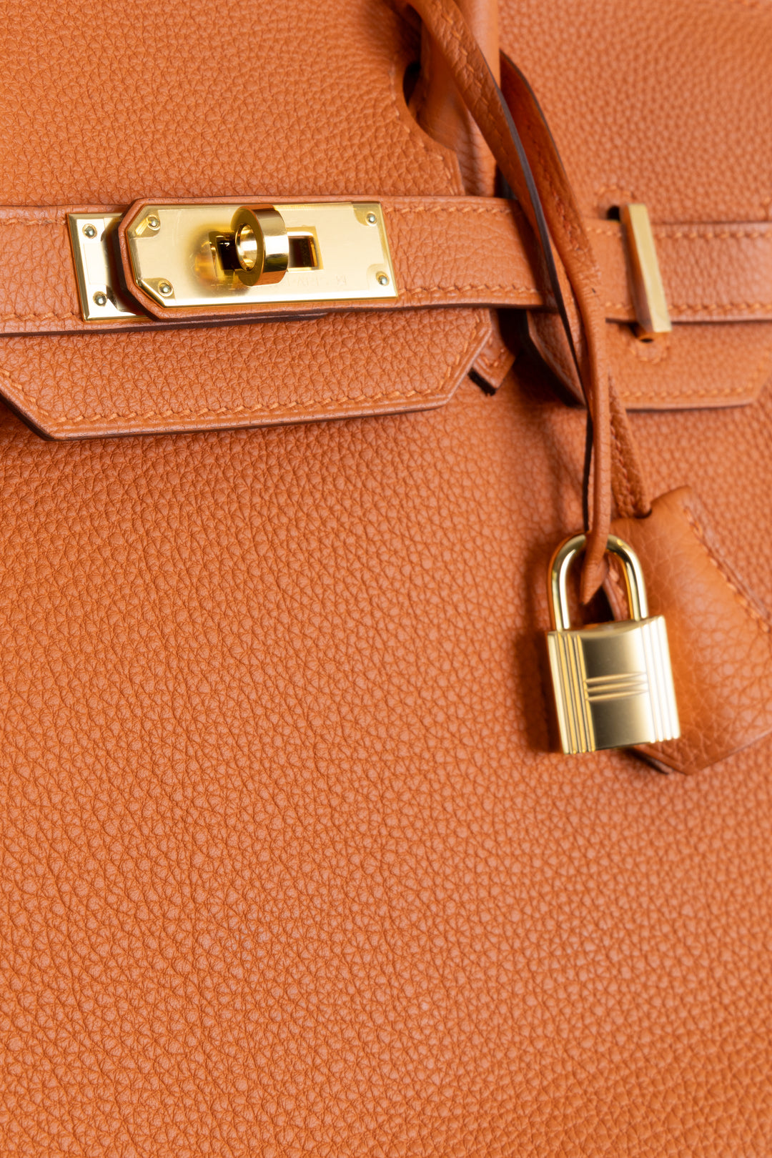 HERMÈS Birkin 30 Retourne Togo Orange