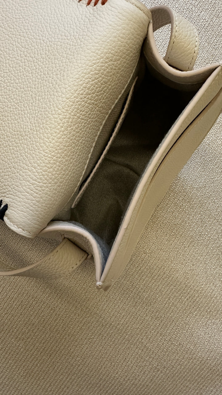 CHLOÉ Mini Marcie Crossbody Bag Ivory