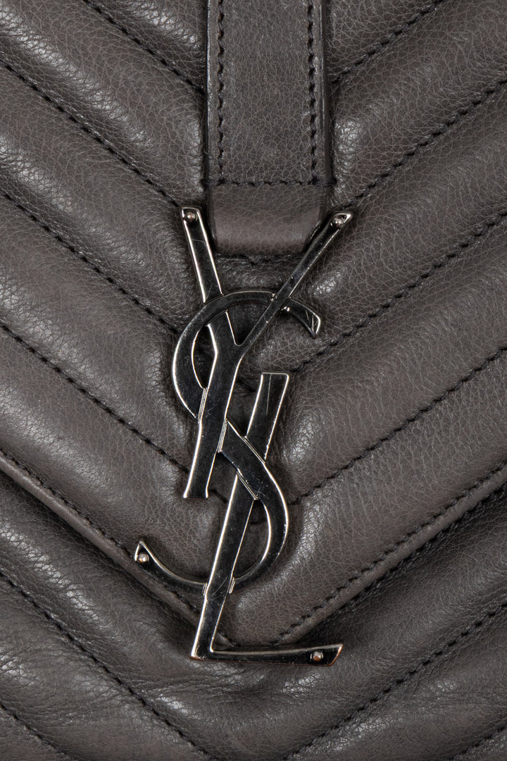 SAINT LAURENT Large College Bag Grey