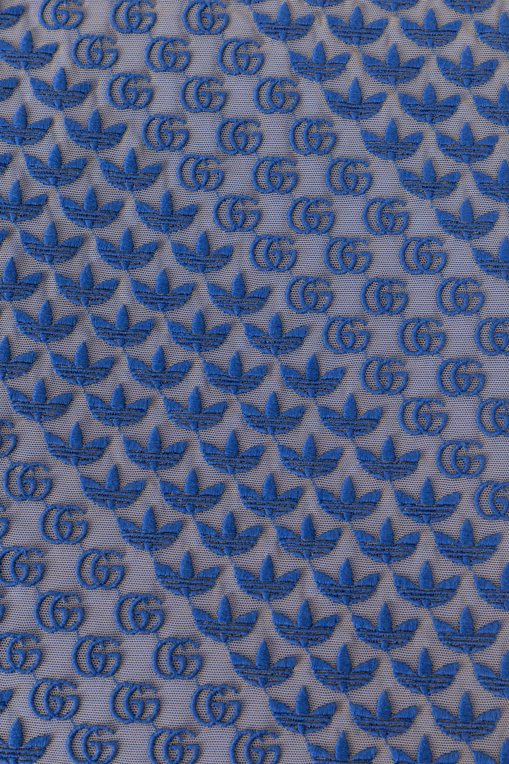 GUCCI x ADIDAS All Over Logo Pencil Skirt Tulle Blue