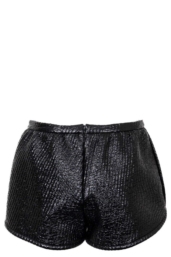 GUCCI PVC Structured Shorts Black