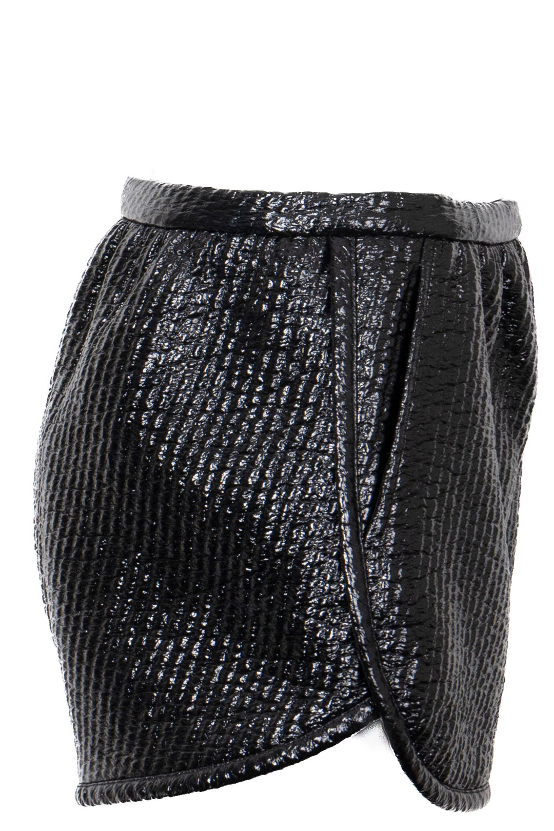 GUCCI PVC Structured Shorts Black