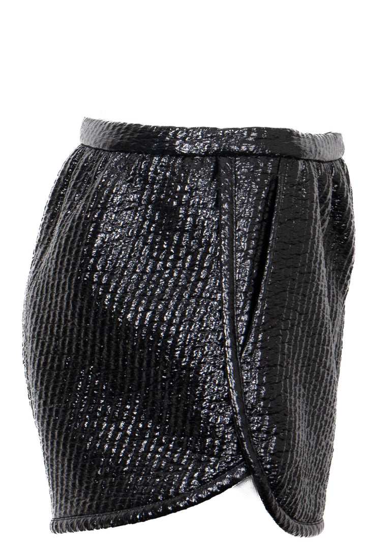 GUCCI PVC Structured Shorts Black
