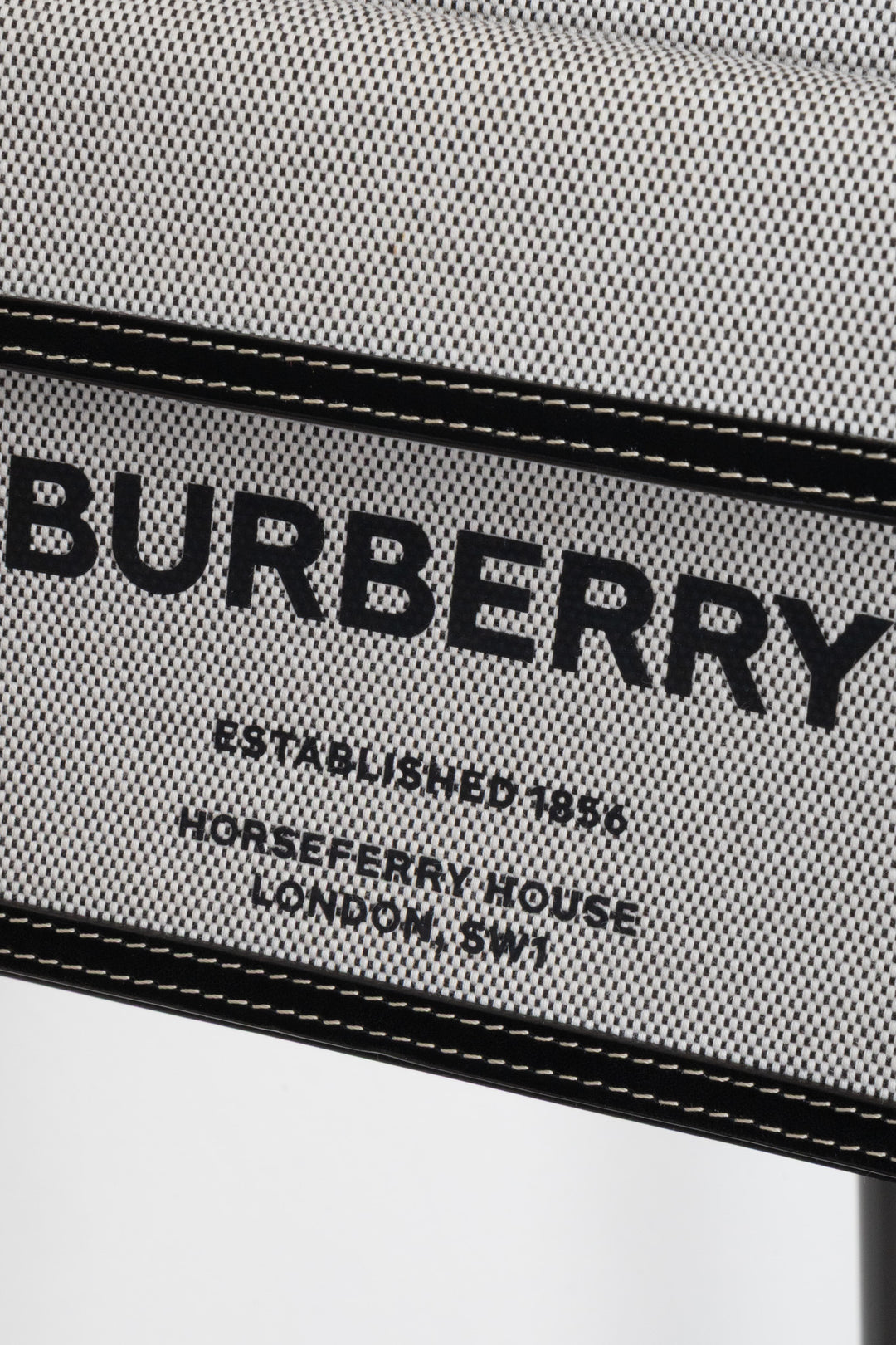 BURBERRY Mini Pocket Bag Brown and Black Leather and Canvas