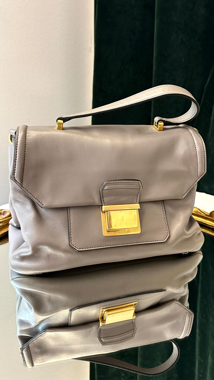 MIUMIU Top Handle Bag Grey