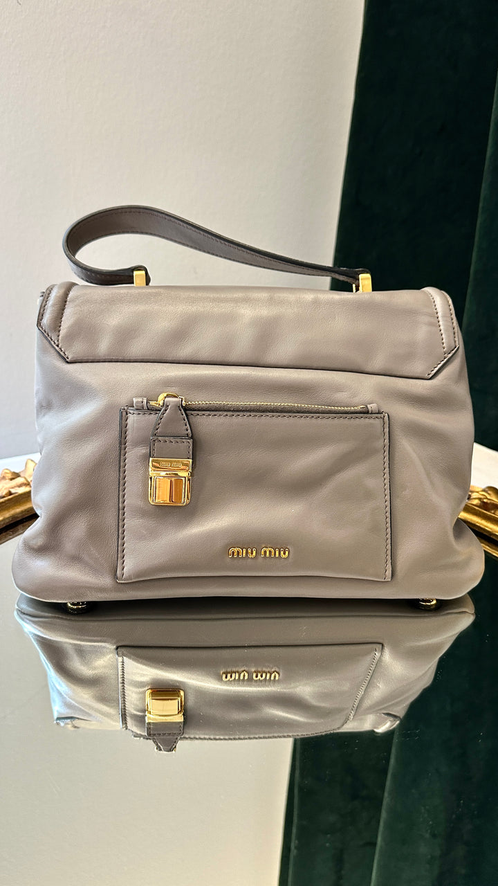 MIUMIU Top Handle Bag Grey