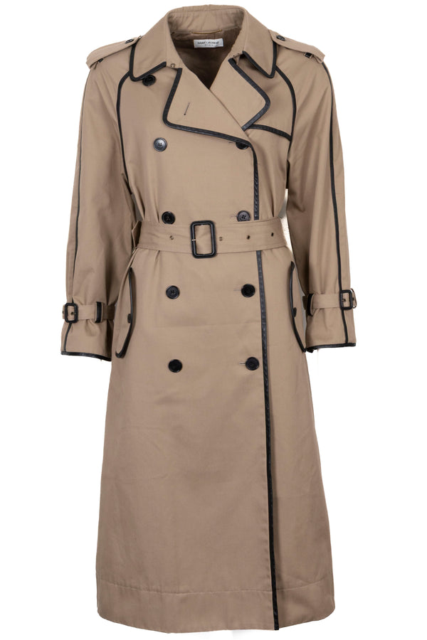 Trench-coat SAINT LAURENT 2020 en cuir beige