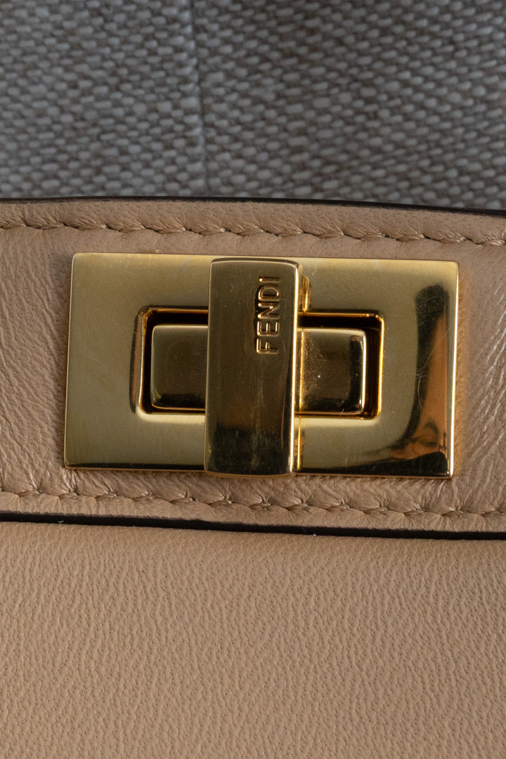 FENDI Peekaboo ISeeU Petite Nappa Honey