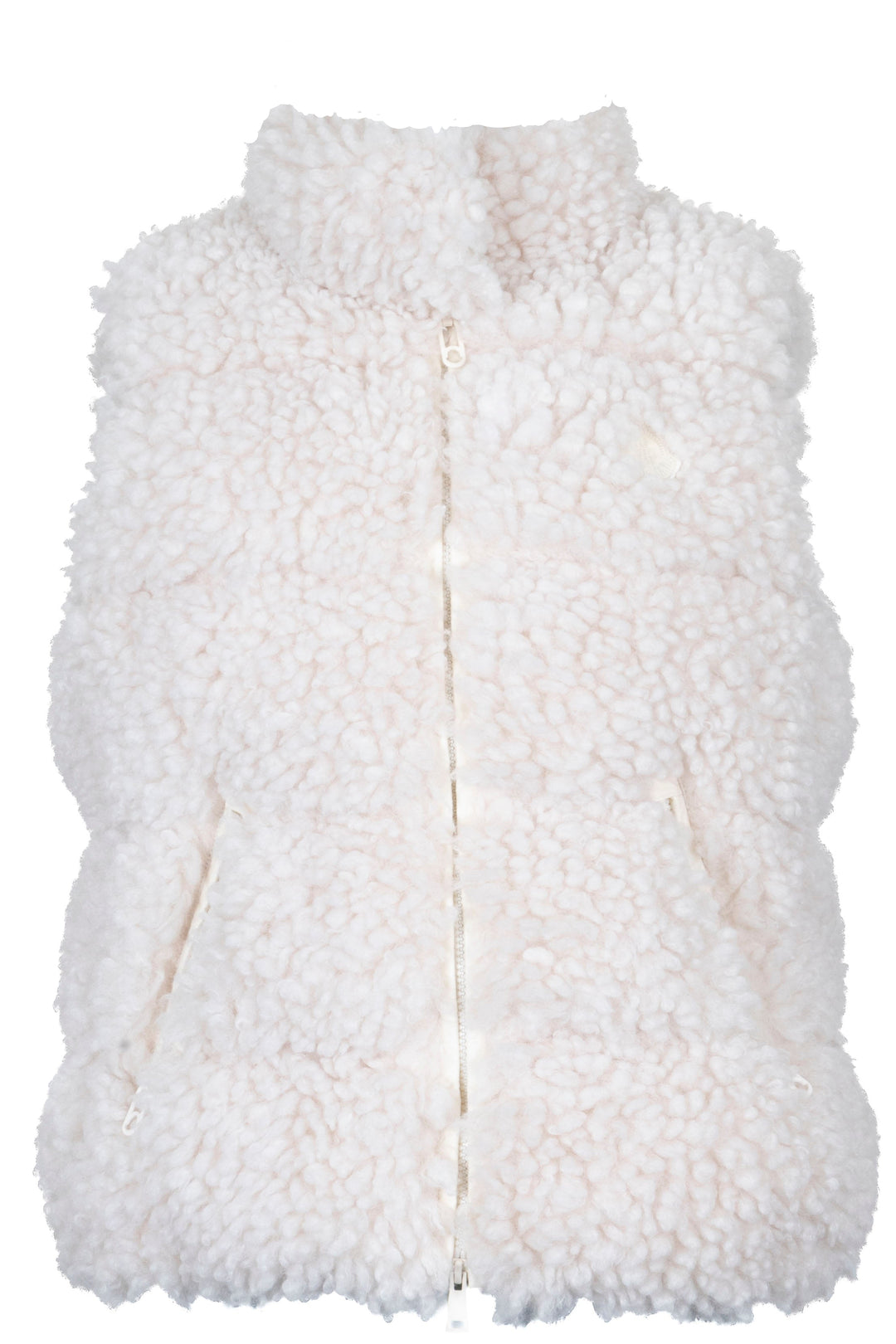 MONCLER Zins Wourl Vest Shearling Ivory