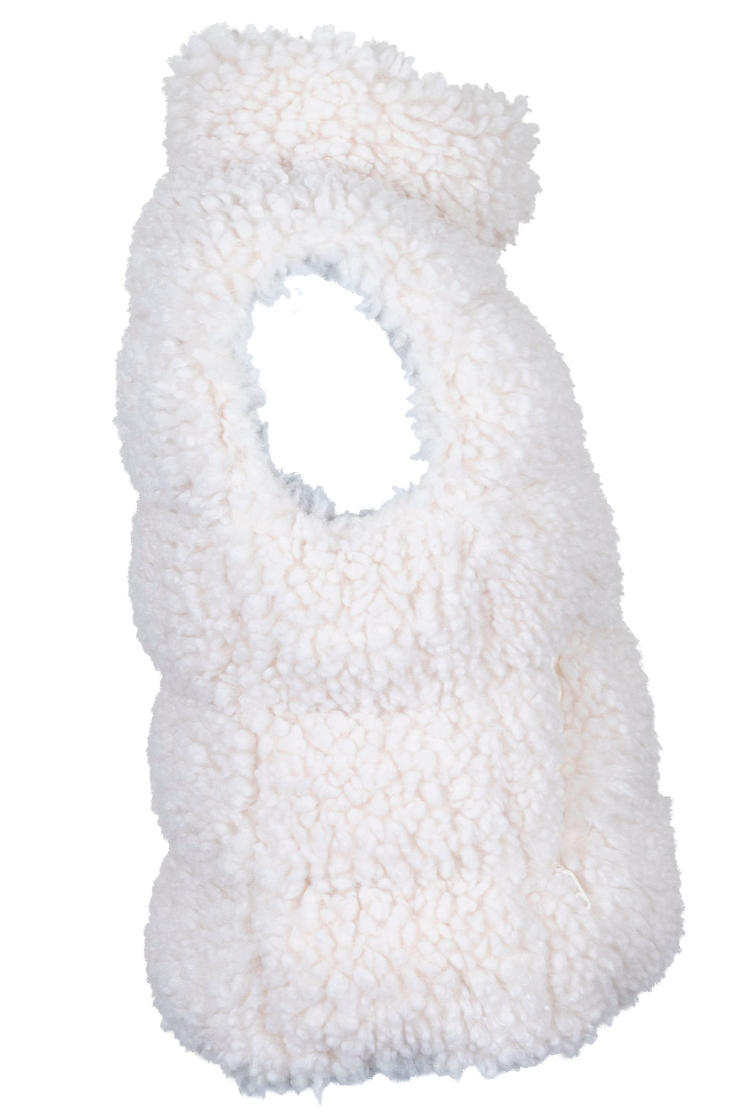 MONCLER Zins Wourl Vest Shearling Ivory