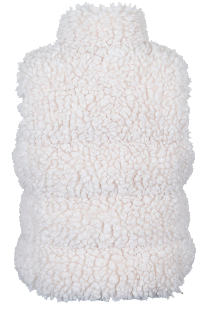 MONCLER Zins Wourl Vest Shearling Ivory
