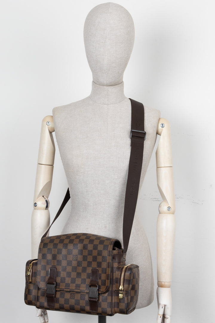 LOUIS VUITTON Reporter Melville Crossbody Bag Damier Ebene