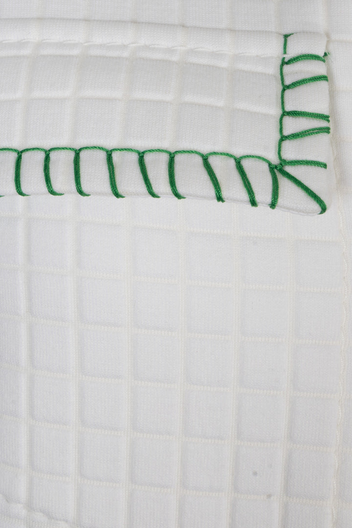 BOTTEGA VENETA 2021 Matelasse Contrast Stich Zip Jacket White