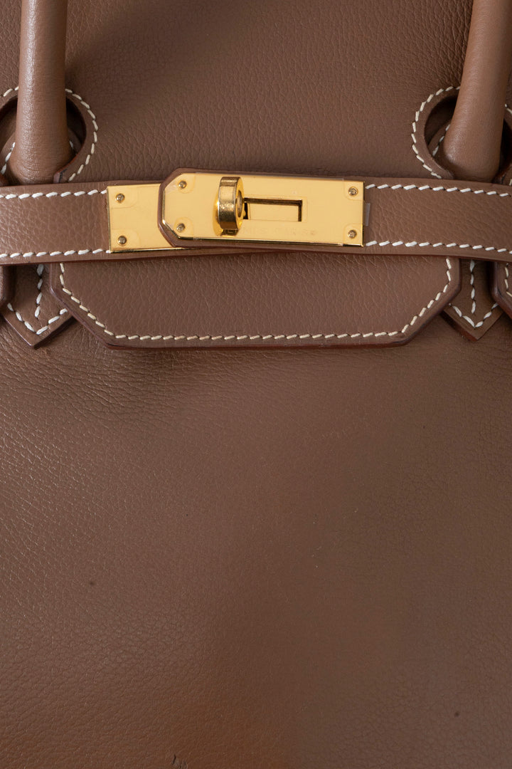 HERMÈS Birkin 35 Clemence Dark Brown