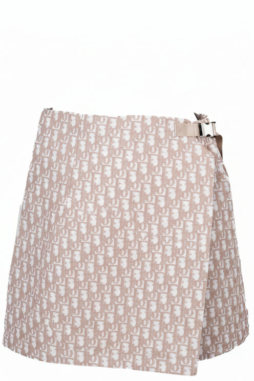 CHRISTIAN DIOR Oblique Wrap Skort Rose