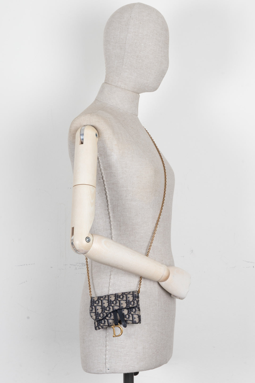 CHRISTIAN DIOR Nano Saddle Crossbody Belt Pouch Oblique