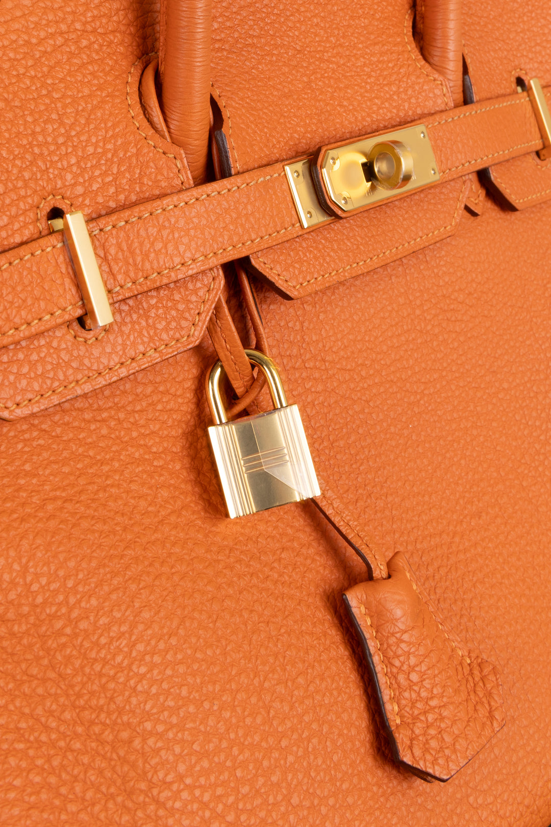 HERMÈS Birkin 30 Retourne Togo Orange
