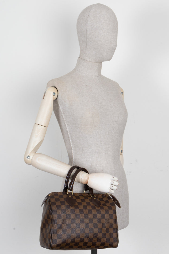 LOUIS VUITTON Speedy 25 Toile Damier Ebene