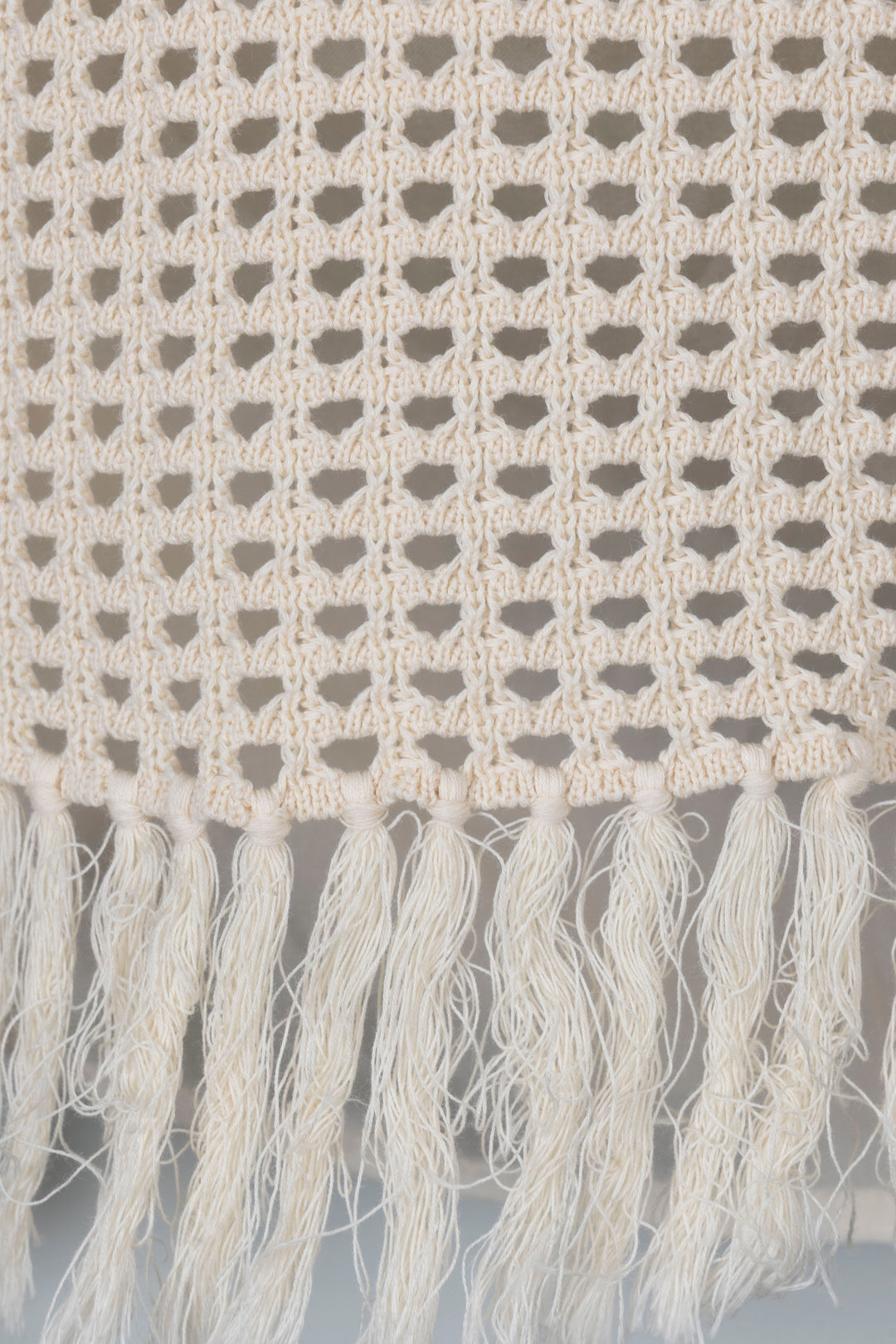 CHRISTIAN DIOR Crochet Logo Knit Beige