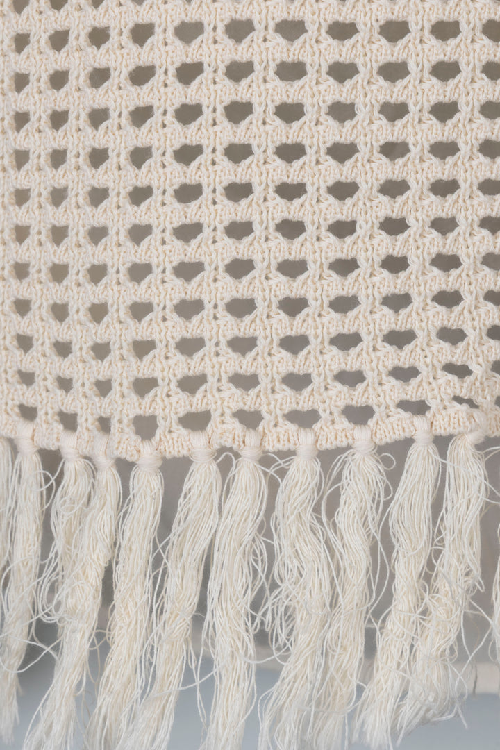 CHRISTIAN DIOR Crochet Logo Knit Beige