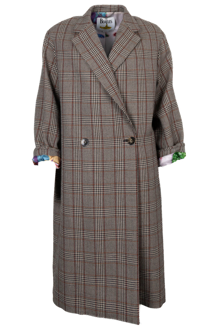 STELLA MCCARTNEY x The Beatles Houndstooth Coat Wool Brown