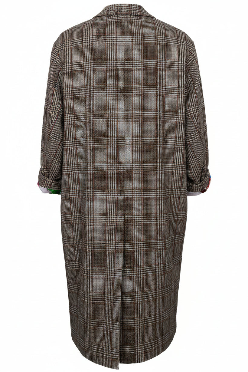 STELLA MCCARTNEY x The Beatles Houndstooth Coat Wool Brown
