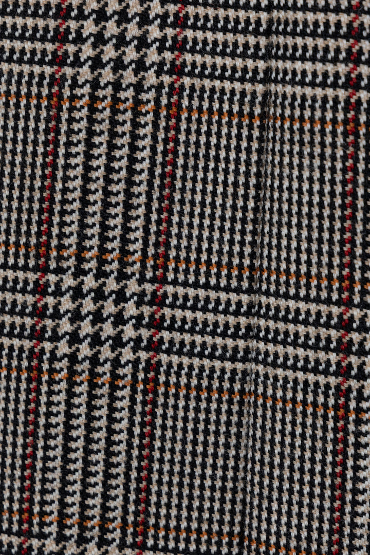 STELLA MCCARTNEY x The Beatles Houndstooth Coat Wool Brown