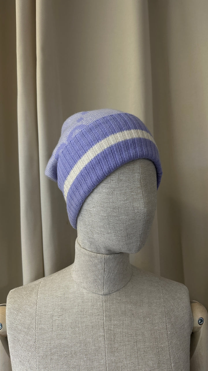 GUCCI GG Knit Beanie Purple