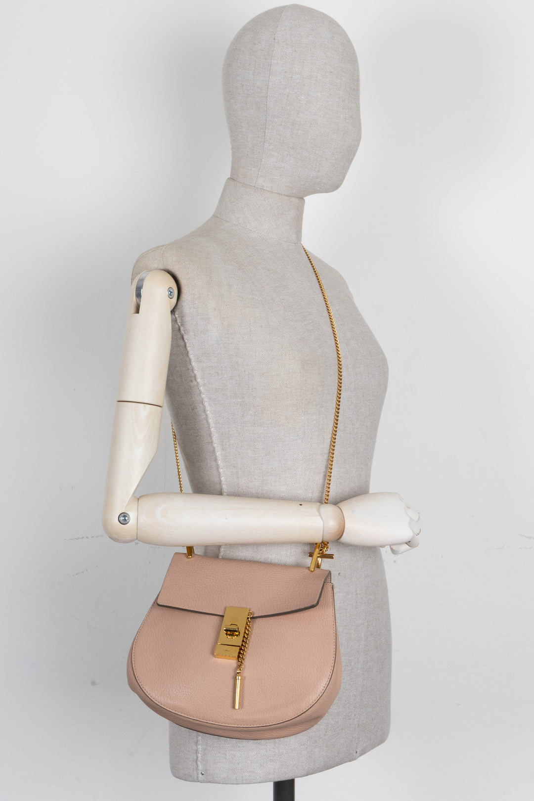 CHLOÉ Drew Bag Leather Blush